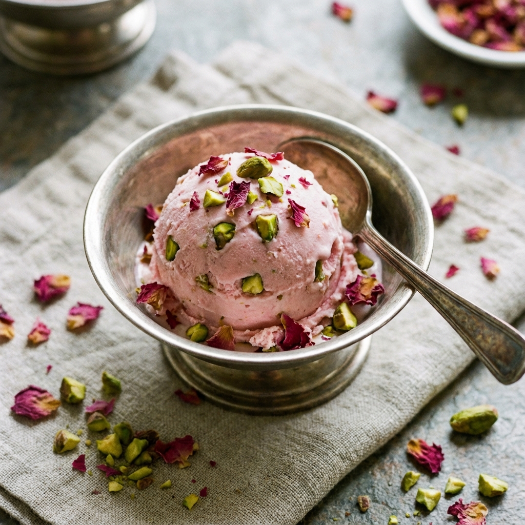 Gulabo & Pista Singh Ice Cream